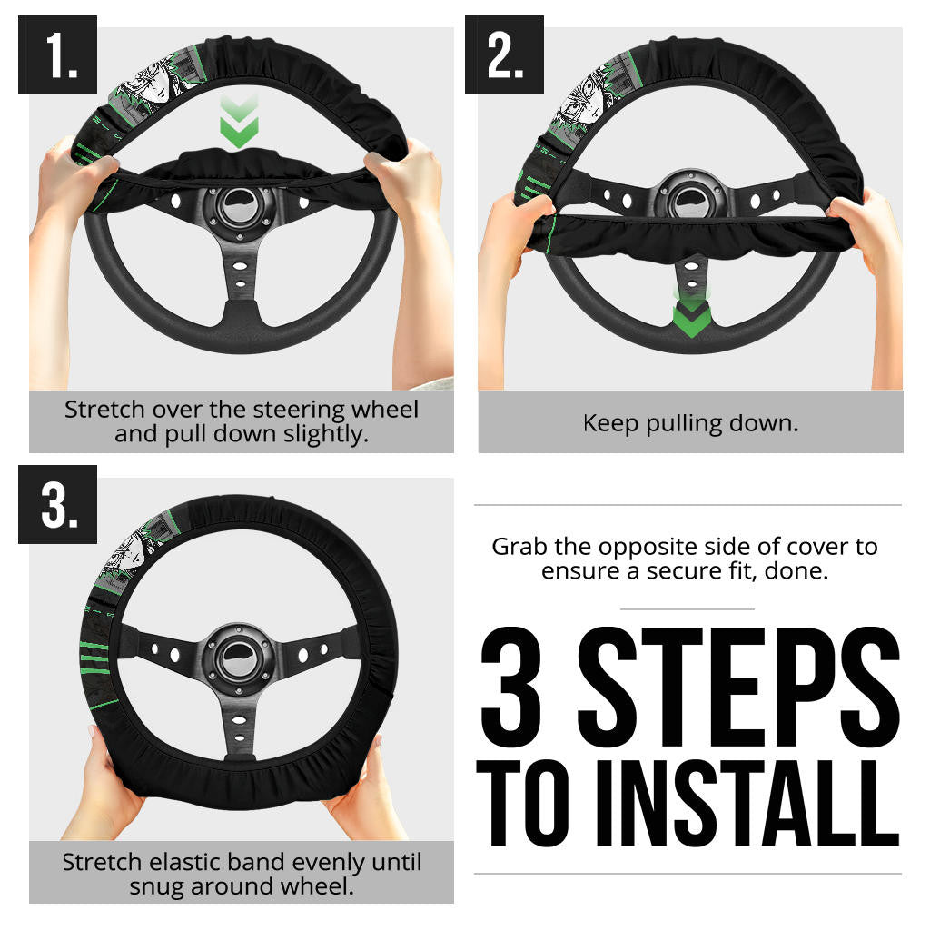 Shinazugawa Sanemi Demon Slayer Seat Belt Covers Anime Car Accessories Custom For Fans NA060203