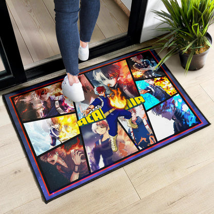 Shoto Todoroki My Hero Academia Door Mat Anime Home Decor Custom For Fans NA060701