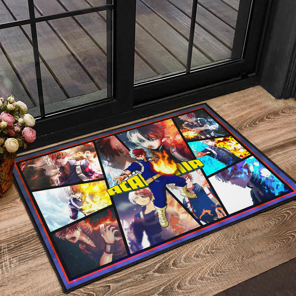Shoto Todoroki My Hero Academia Door Mat Anime Home Decor Custom For Fans NA060701