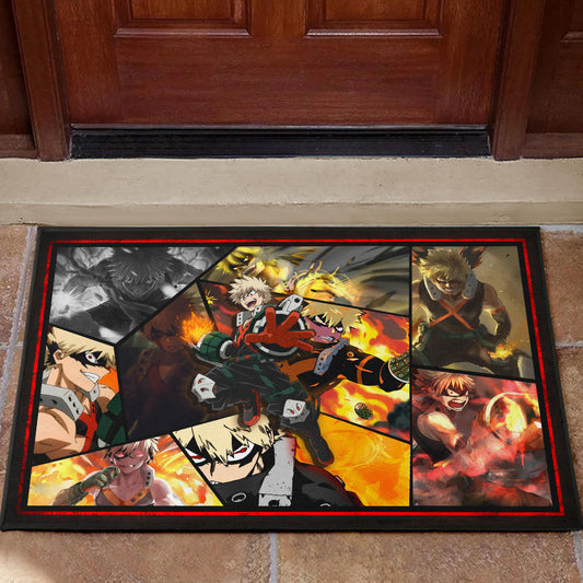 Katsuki Bakugo My Hero Academia Door Mat Anime Home Decor Custom For Fans NA060602
