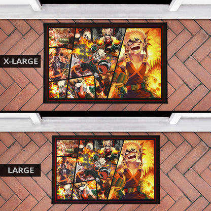 Katsuki Bakugo My Hero Academia Door Mat Anime Home Decor Custom For Fans NA060601