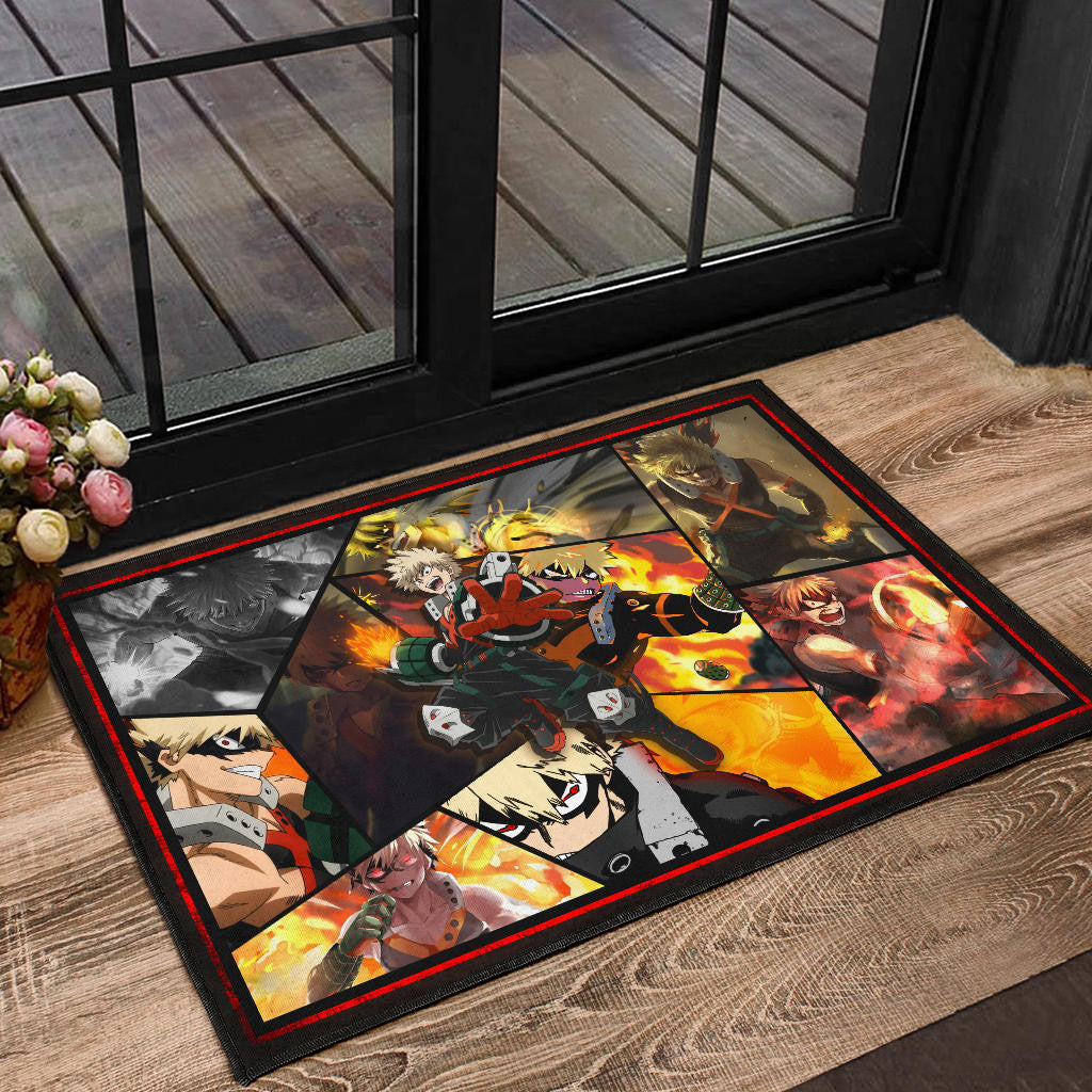 Katsuki Bakugo My Hero Academia Door Mat Anime Home Decor Custom For Fans NA060602