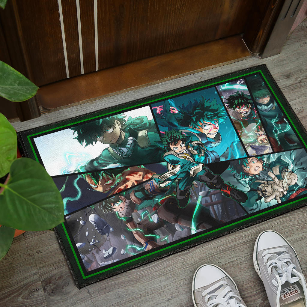 Midoriya Izuku My Hero Academia Door Mat Anime Home Decor Custom For Fans NA060603
