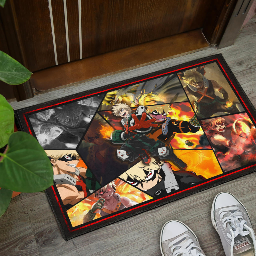 Katsuki Bakugo My Hero Academia Door Mat Anime Home Decor Custom For Fans NA060602