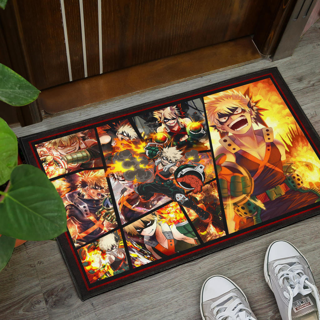 Katsuki Bakugo My Hero Academia Door Mat Anime Home Decor Custom For Fans NA060601