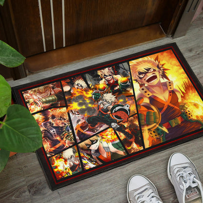 Katsuki Bakugo My Hero Academia Door Mat Anime Home Decor Custom For Fans NA060601