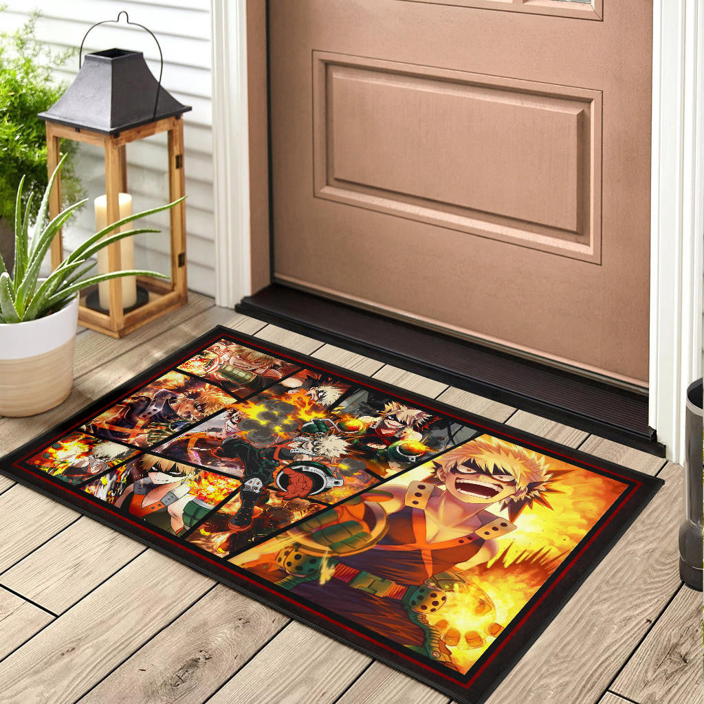 Katsuki Bakugo My Hero Academia Door Mat Anime Home Decor Custom For Fans NA060601