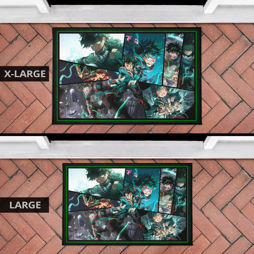 Midoriya Izuku My Hero Academia Door Mat Anime Home Decor Custom For Fans NA060603