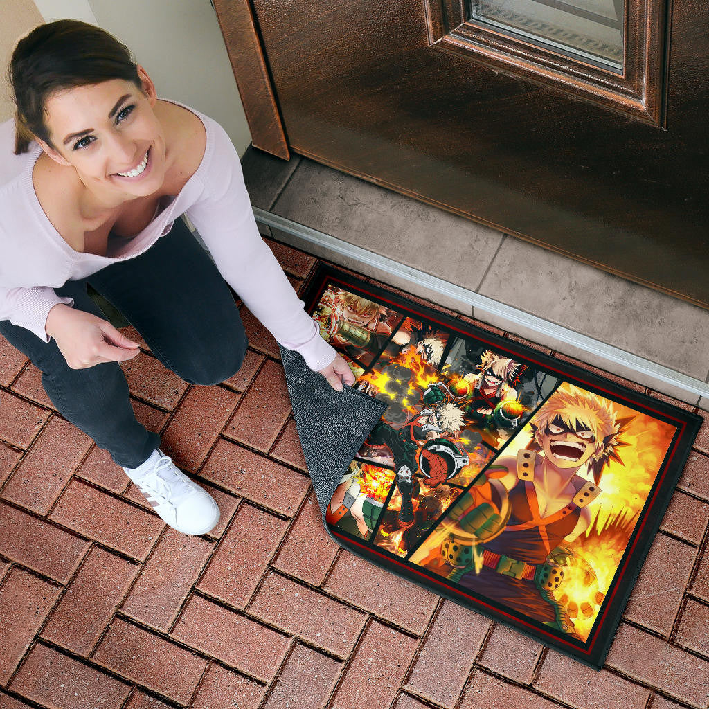 Katsuki Bakugo My Hero Academia Door Mat Anime Home Decor Custom For Fans NA060601