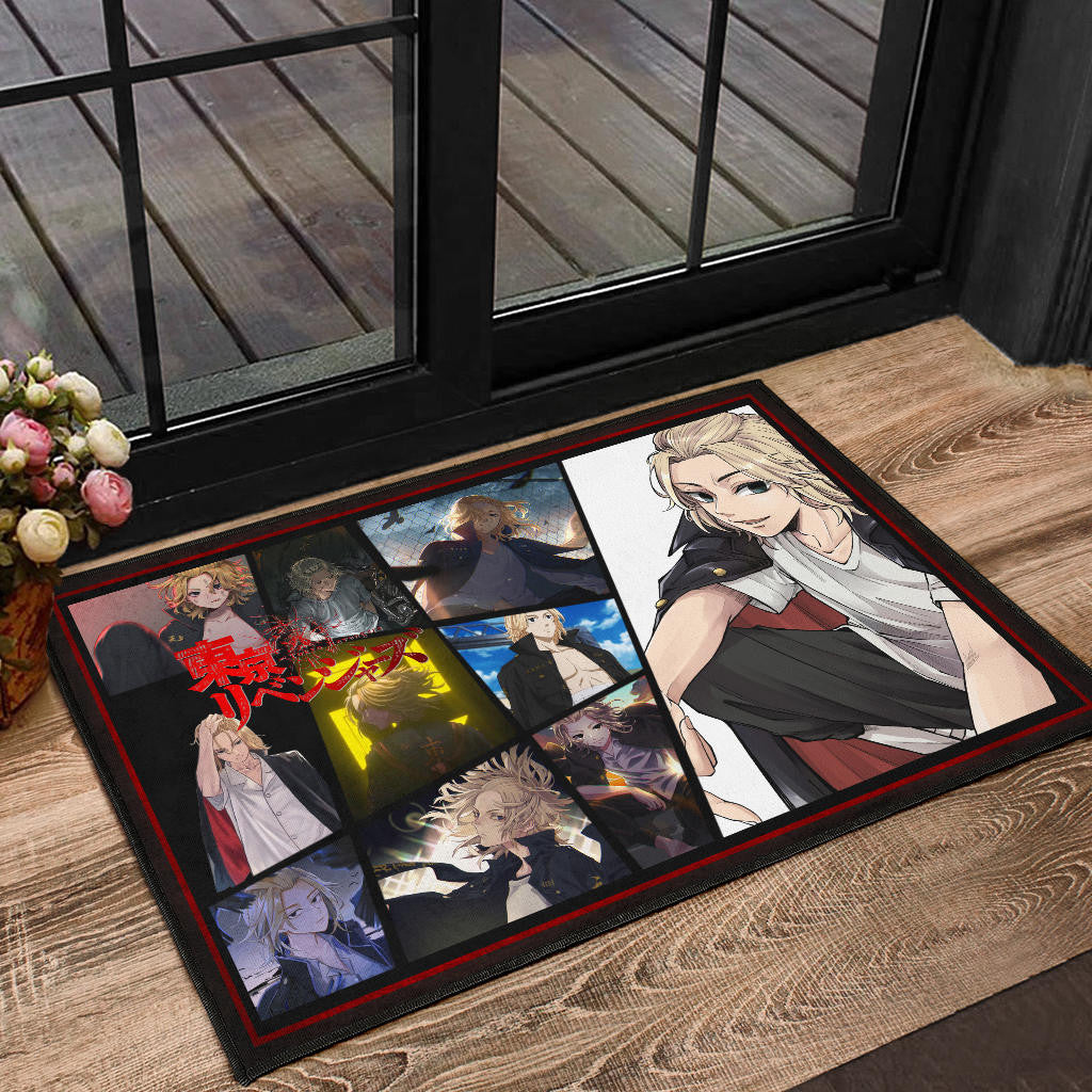 Manjiro Sano Mikey Tokyo Revengers Door Mat Anime Home Decor Custom For Fans NA060801
