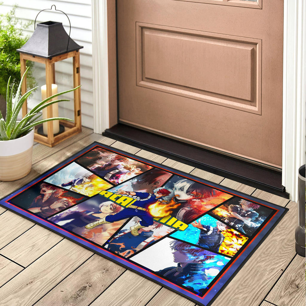 Shoto Todoroki My Hero Academia Door Mat Anime Home Decor Custom For Fans NA060701