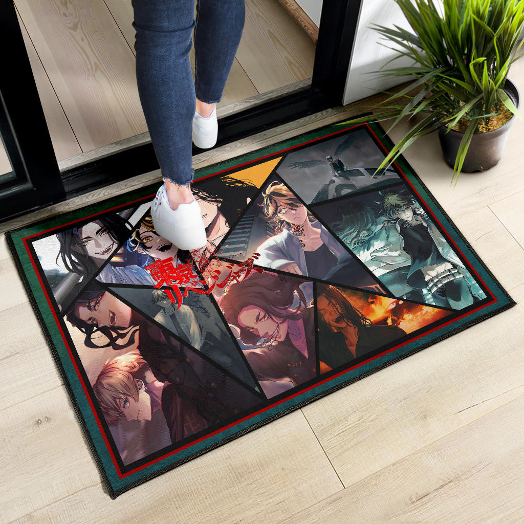 Keisuke Baji And Kazutora Hanemiya Tokyo Revengers Door Mat Anime Home Decor Custom For Fans NA060902