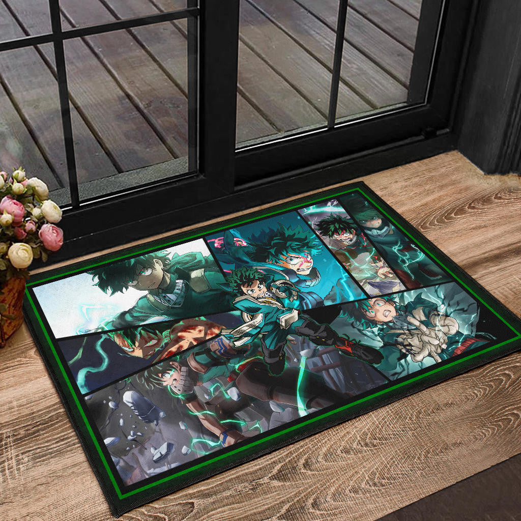 Midoriya Izuku My Hero Academia Door Mat Anime Home Decor Custom For Fans NA060603