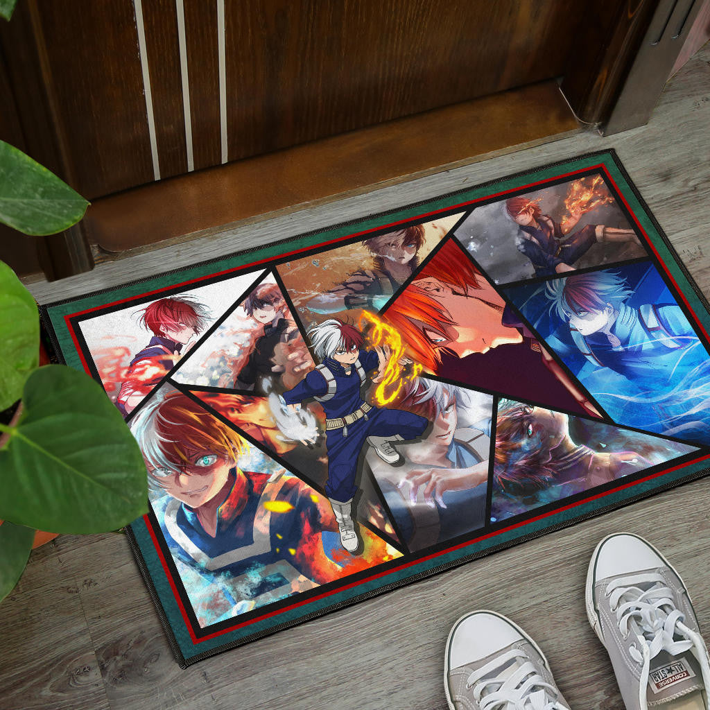 Shoto Todoroki My Hero Academia Door Mat Anime Home Decor Custom For Fans NA060702