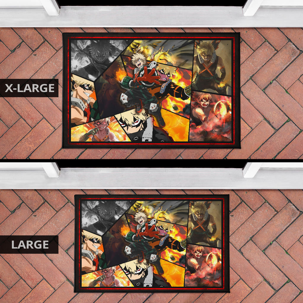 Katsuki Bakugo My Hero Academia Door Mat Anime Home Decor Custom For Fans NA060602
