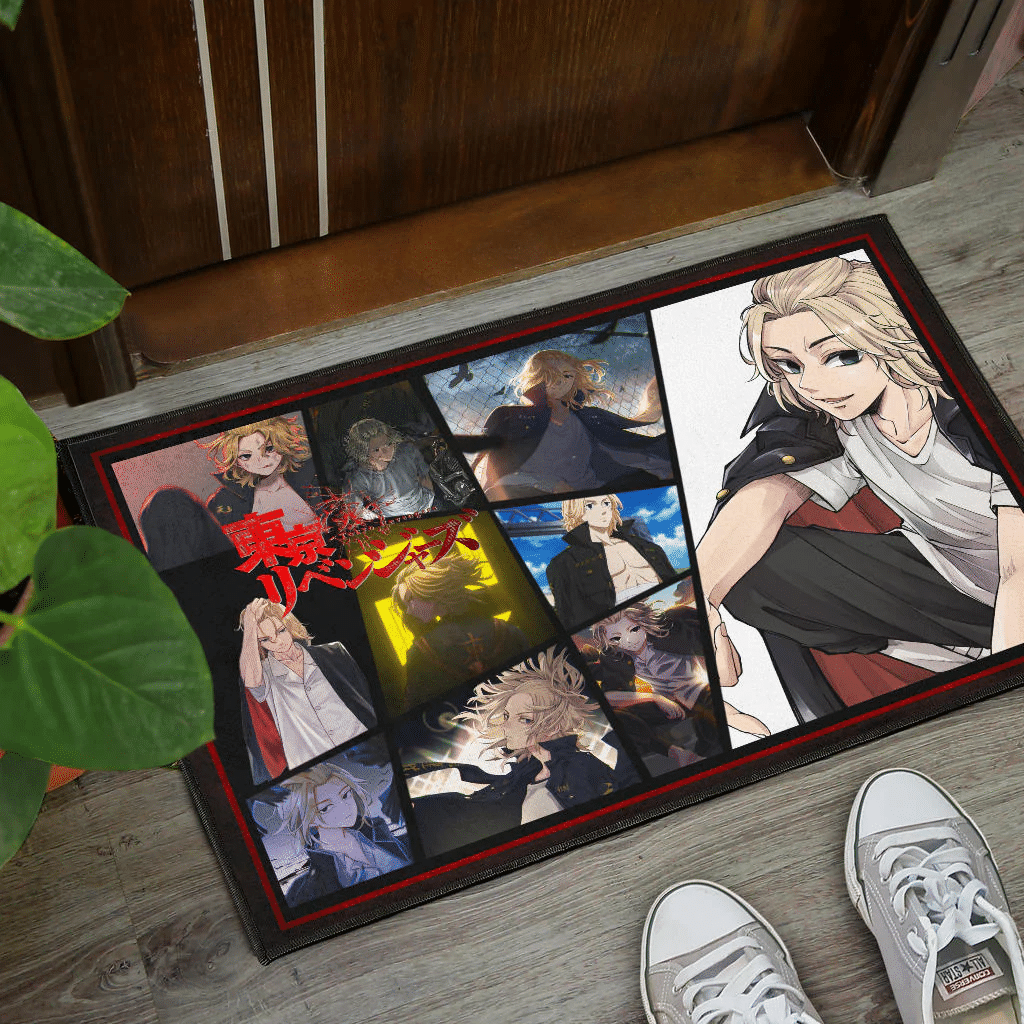 Manjiro Sano Mikey Tokyo Revengers Door Mat Anime Home Decor Custom For Fans NA060801