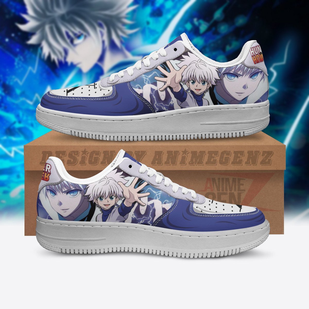 Hunter x Hunter Zoldyck Killua Air Sneakers Custom Anime Shoes