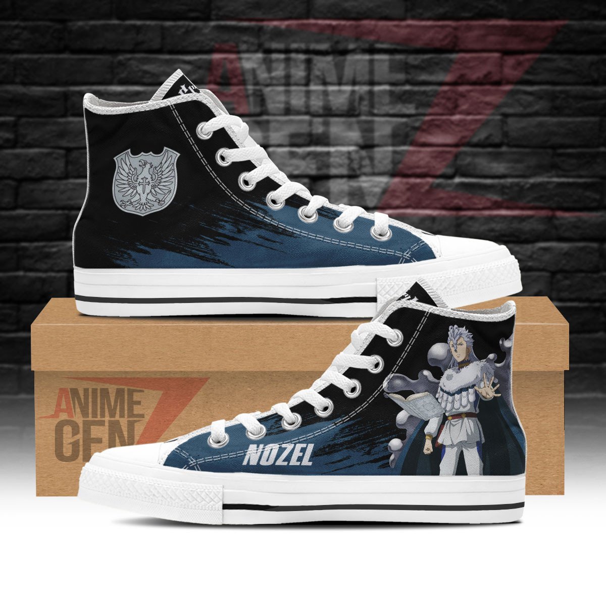 Black Clover Nozel Silva High Top Shoes Custom Anime \bShoes