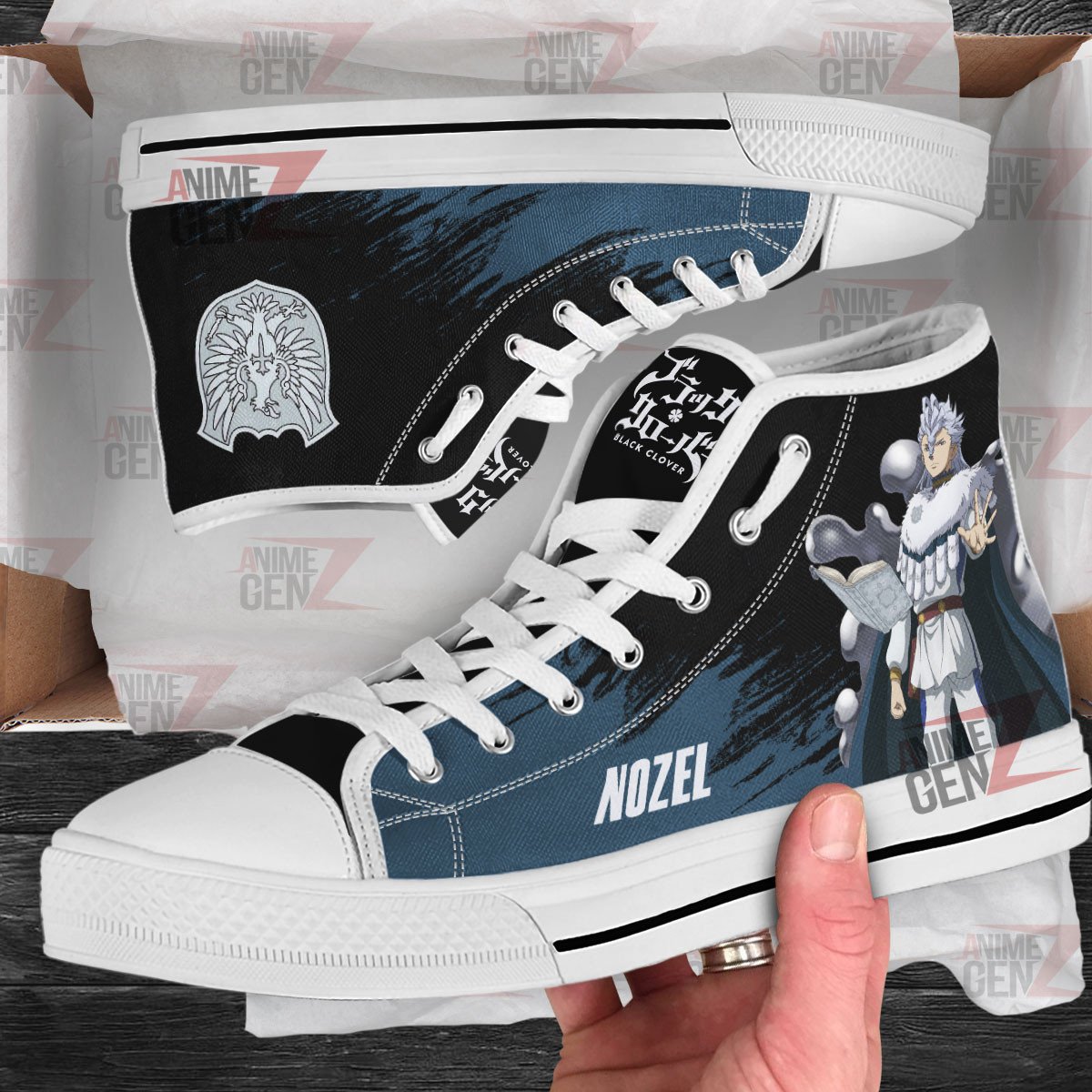 Black Clover Nozel Silva High Top Shoes Custom Anime \bShoes