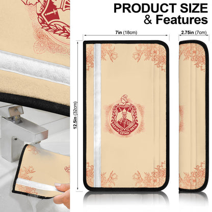 Delta Sigma Theta Seat Belt Covers Sorority Car Accessories Custom For Fans