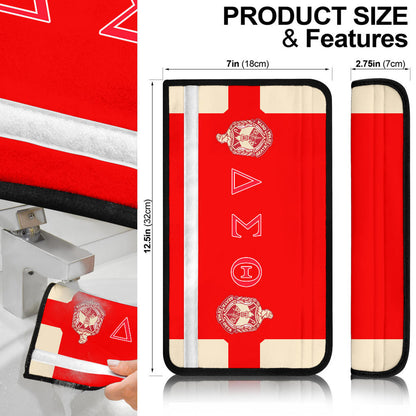 Delta Sigma Theta Seat Belt Covers Sorority Car Accessories Custom For Fans
