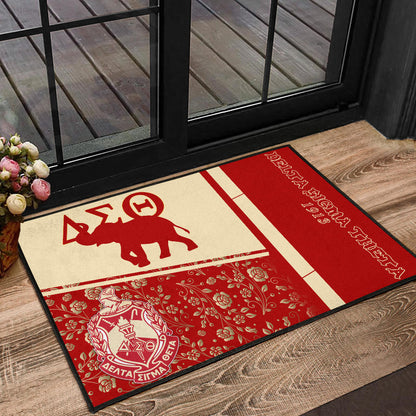 Delta Sigma Theta Door Mat Sorority Home Decor Custom For Fans AT22081503