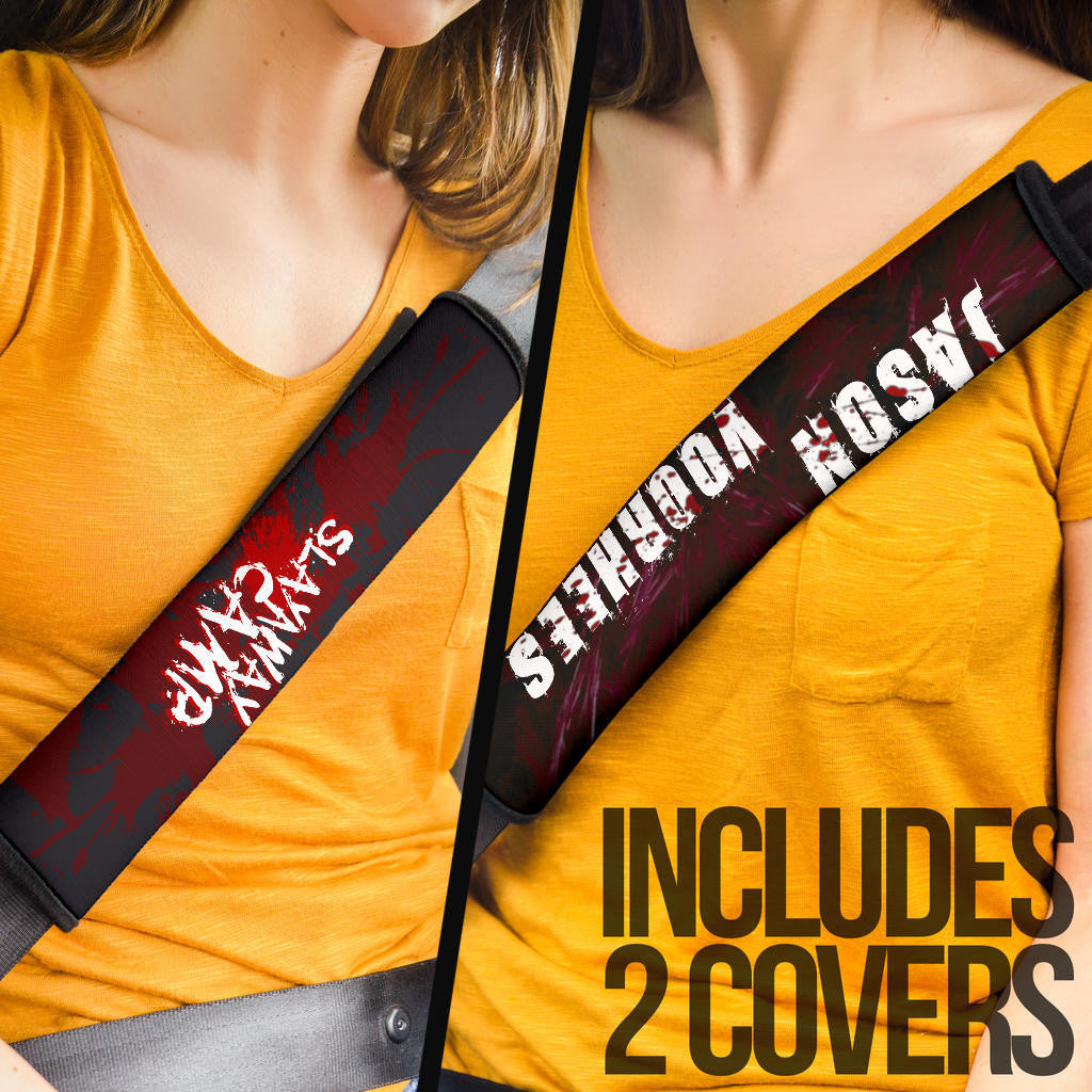 Jason Voorhees Friday The 13th Car Seat Belt Covers Horror Movie Car Accessories Custom For Fans