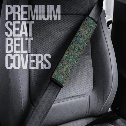 Abstract Owl Seat Belt Covers Native American Car Accessories