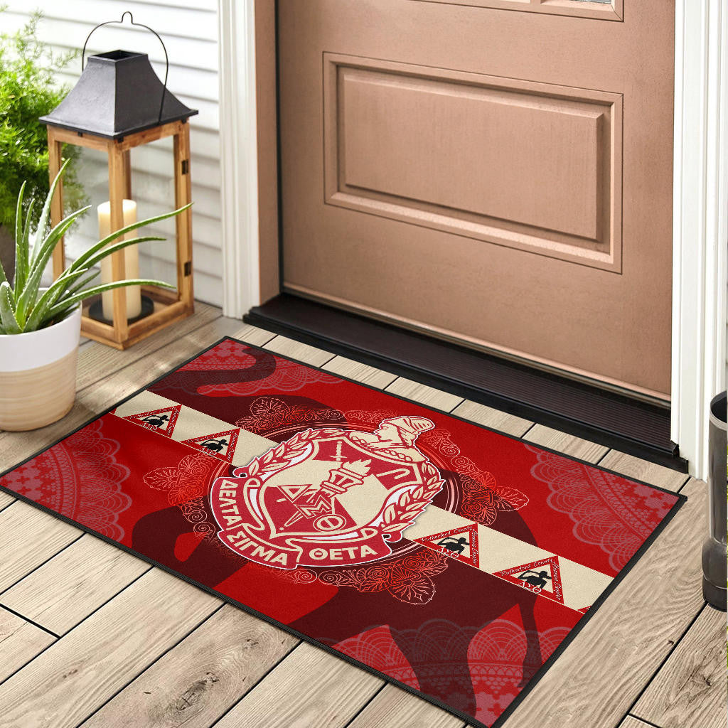 Delta Sigma Theta Door Mat Sorority Home Decor Custom For Fans AT22081501