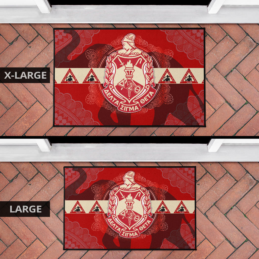 Delta Sigma Theta Door Mat Sorority Home Decor Custom For Fans AT22081501