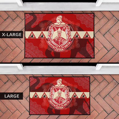 Delta Sigma Theta Door Mat Sorority Home Decor Custom For Fans AT22081501