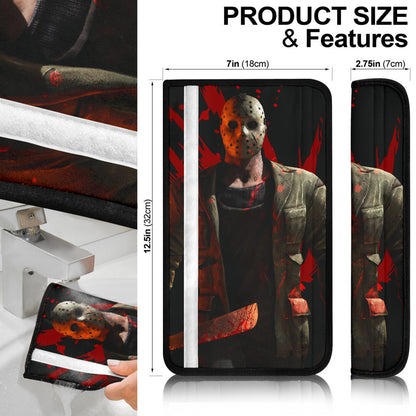 Jason Voorhees Seat Belt Covers Horror Movie Car Accessories