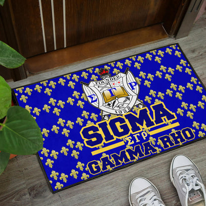 Sigma Gamma Rho Door Mat Sorority Home Decor Custom For Fans AT22082402