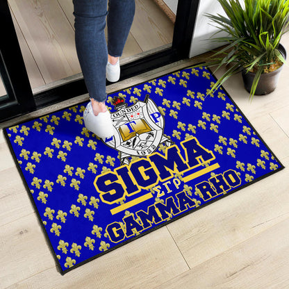Sigma Gamma Rho Door Mat Sorority Home Decor Custom For Fans AT22082402