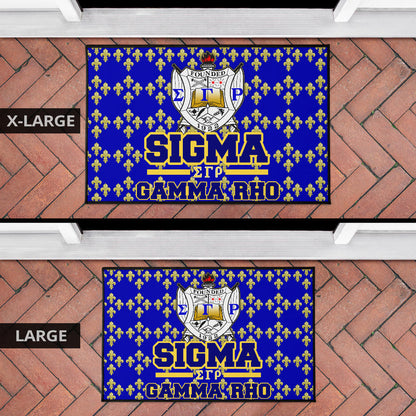 Sigma Gamma Rho Door Mat Sorority Home Decor Custom For Fans AT22082402