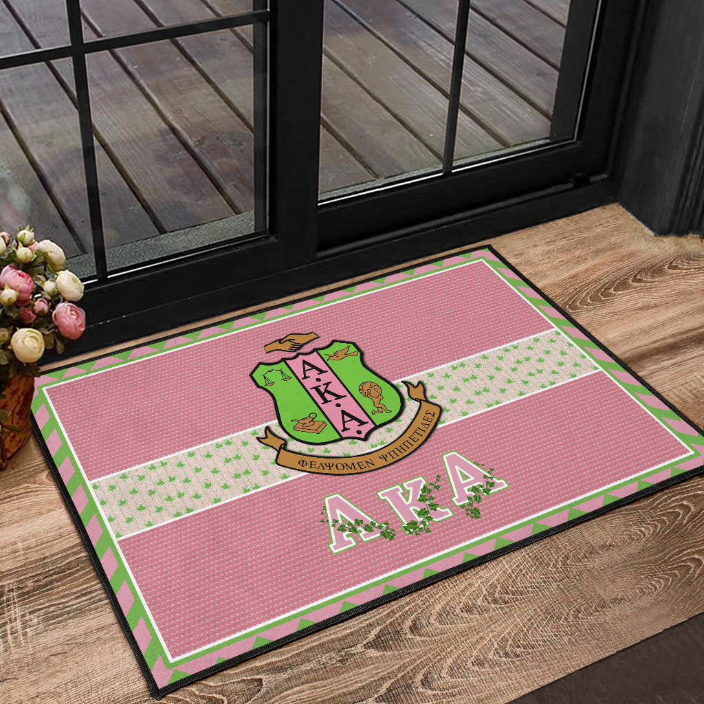 Alpha Kappa Alpha Door Mat Sorority Home Decor Custom For Fans AA22082203