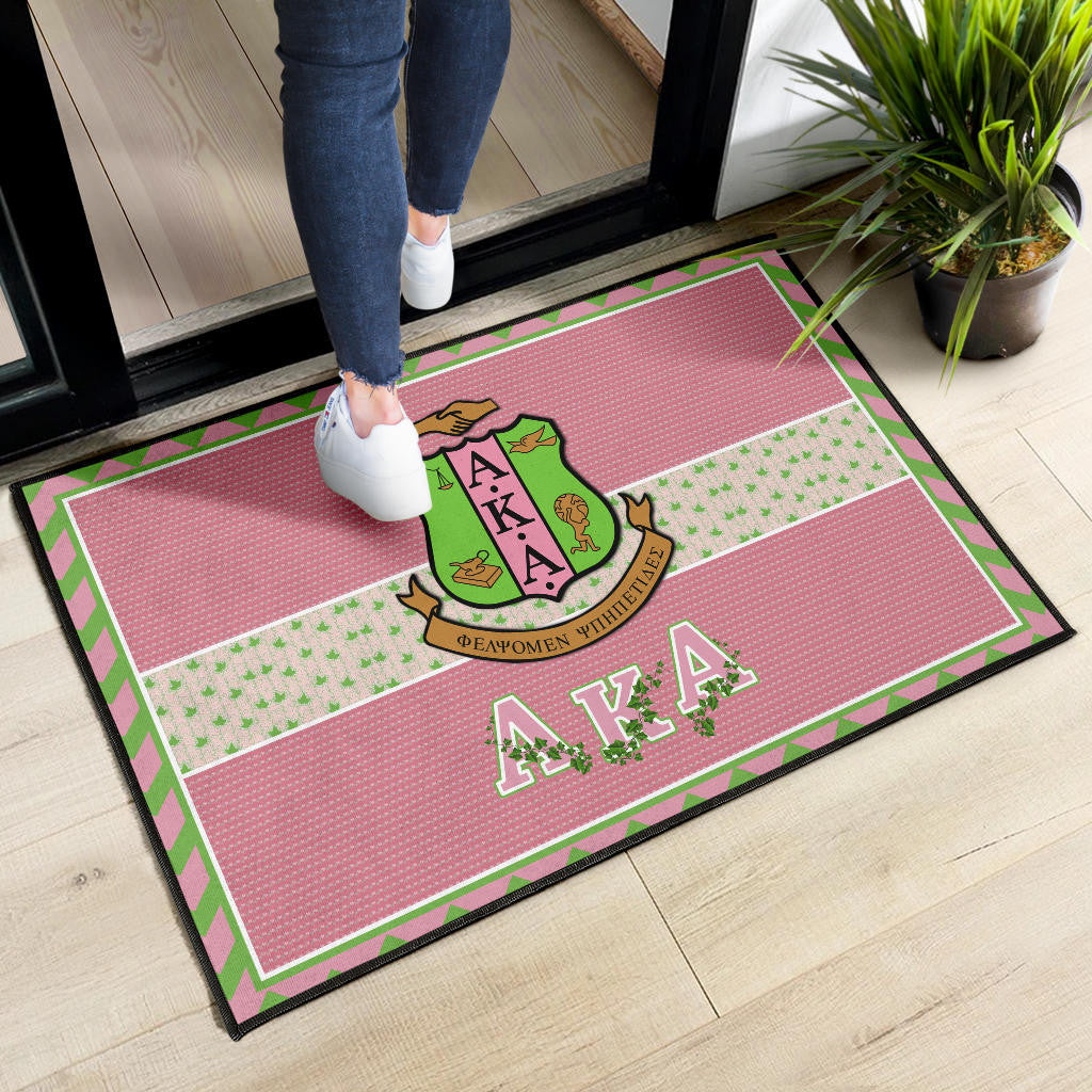 Alpha Kappa Alpha Door Mat Sorority Home Decor Custom For Fans AA22082203