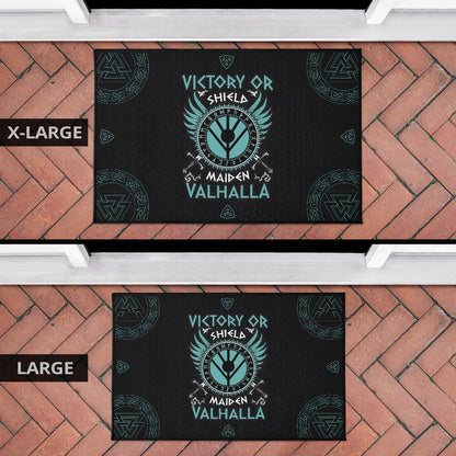 Shield-maiden Door Mat Viking Female Warrior Home Decor Custom For Fans AA22082903