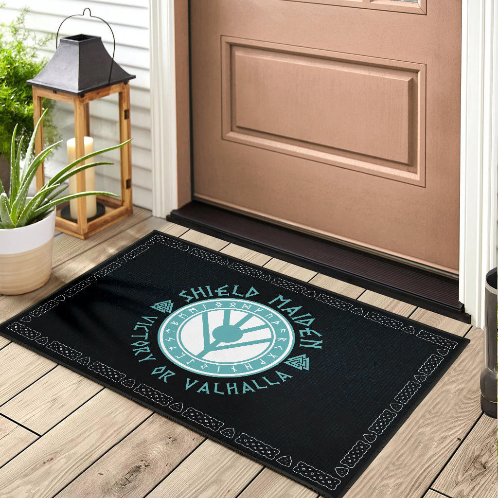 Shield-maiden Door Mat Viking Female Warrior Home Decor Custom For Fans AA22082902