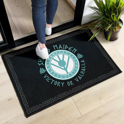 Shield-maiden Door Mat Viking Female Warrior Home Decor Custom For Fans AA22082902