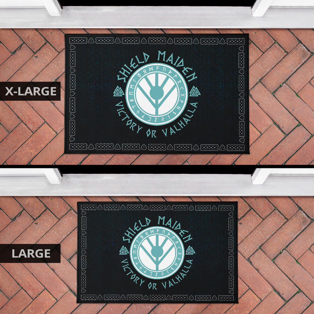 Shield-maiden Door Mat Viking Female Warrior Home Decor Custom For Fans AA22082902