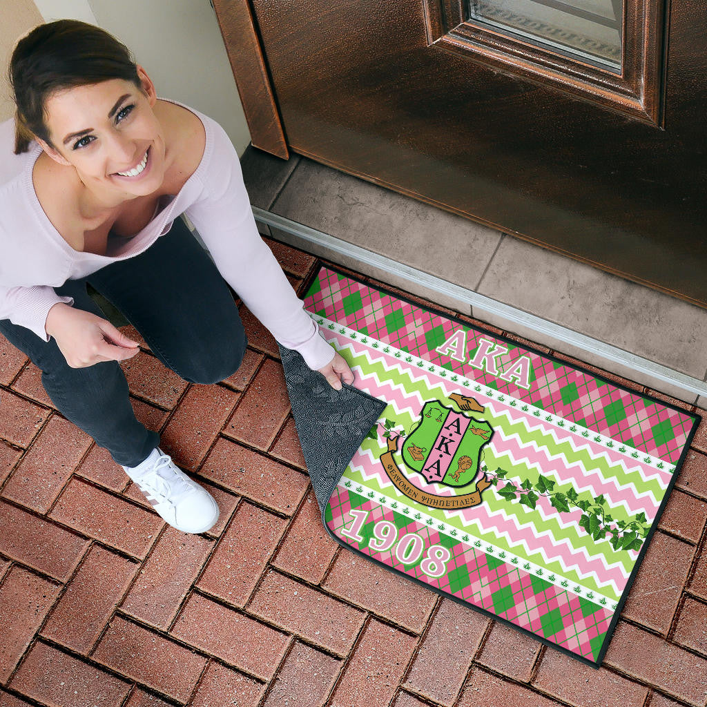 Alpha Kappa Alpha Door Mat Sorority Home Decor Custom For Fans AA22082202