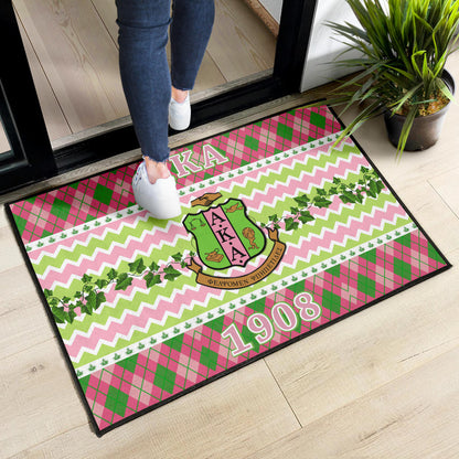 Alpha Kappa Alpha Door Mat Sorority Home Decor Custom For Fans AA22082202