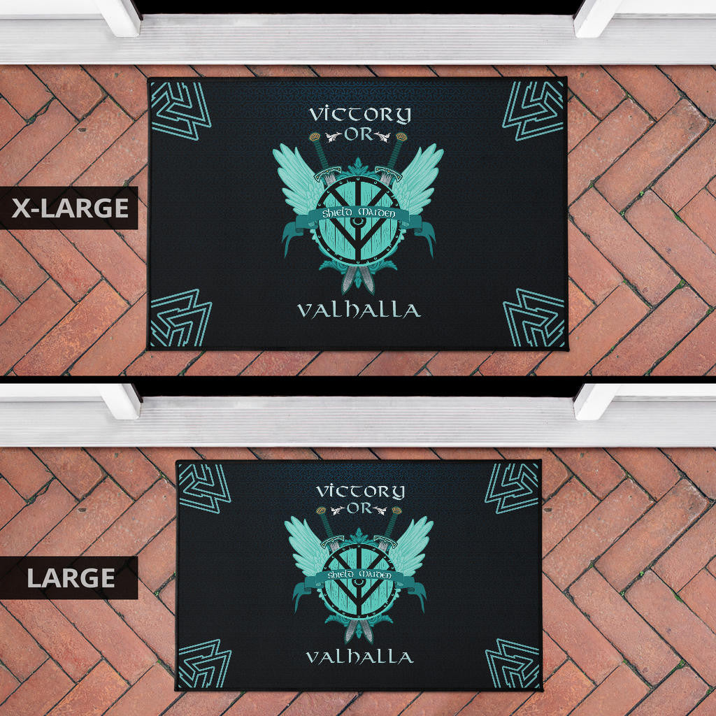 Shield-maiden Door Mat Viking Female Warrior Home Decor Custom For Fans AA22082901