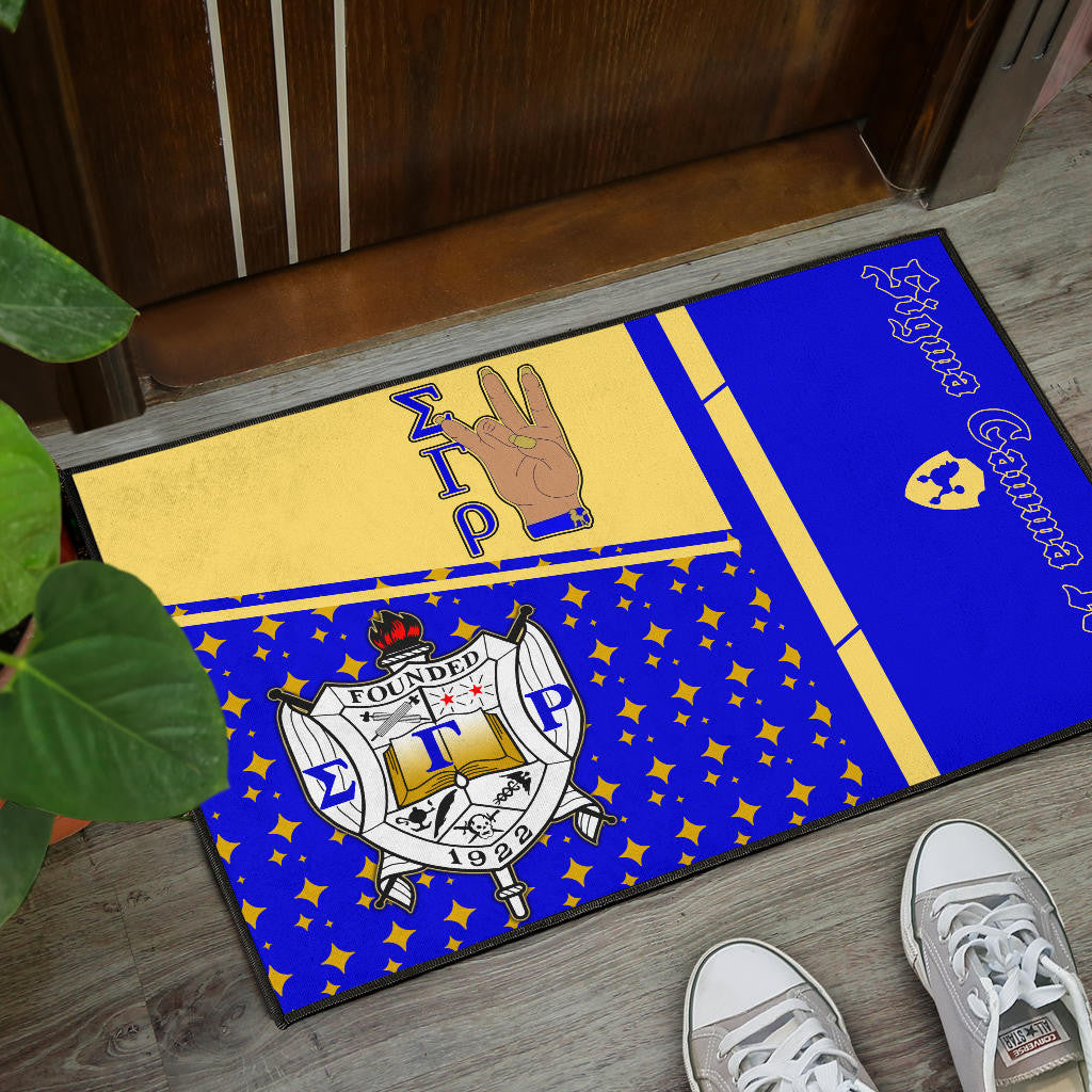 Sigma Gamma Rho Door Mat Sorority Home Decor Custom For Fans AT22082401