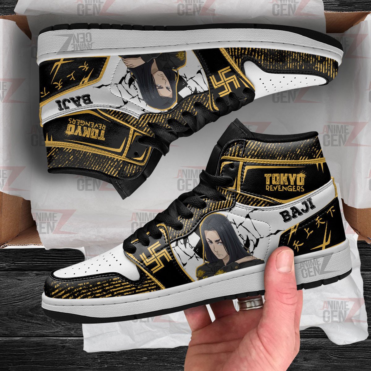 Tokyo Revengers Keisuke Baji JD Sneakers Custom Anime Shoes