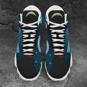 Los Angeles Chargers Air Jordan 13 Sneakers NFL Custom Sport Shoes