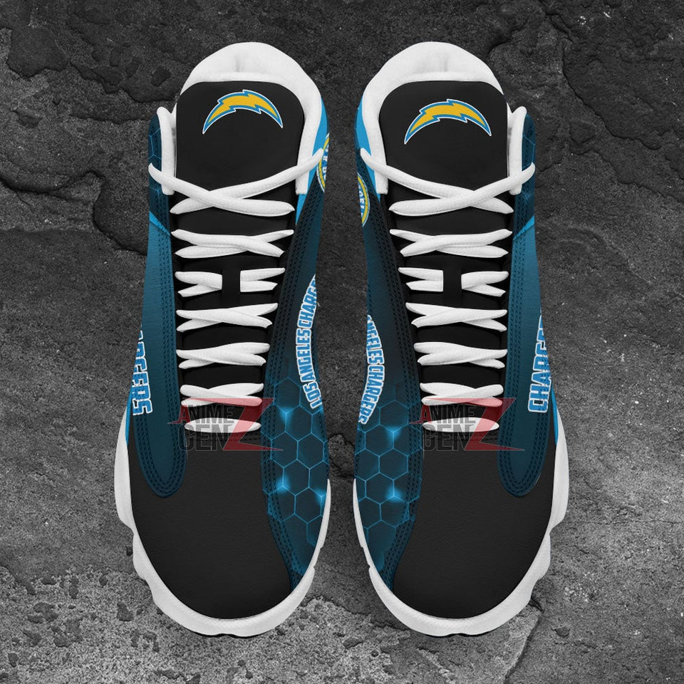 Los Angeles Chargers Air Jordan 13 Sneakers NFL Custom Sport Shoes