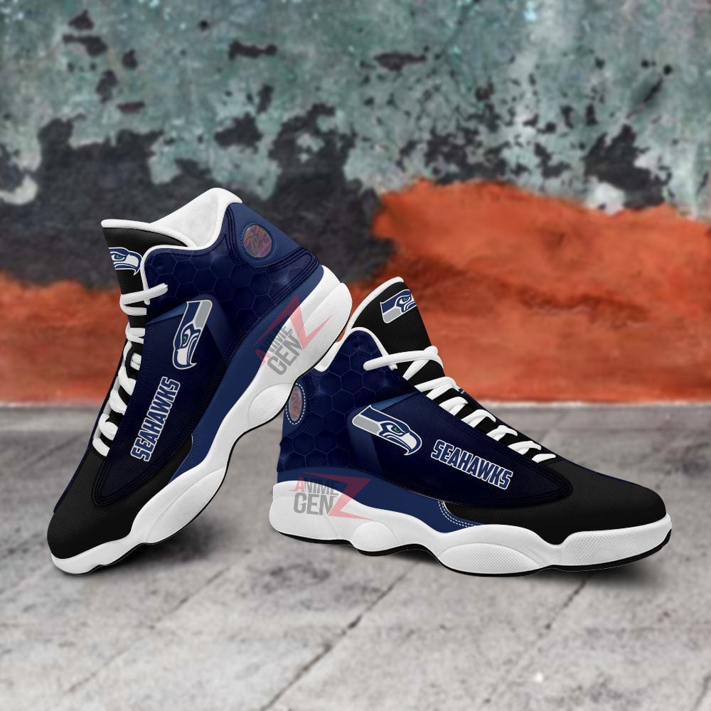 Seattle Seahawks Air Jordan 13 Sneakers NFL Custom Sport Shoes