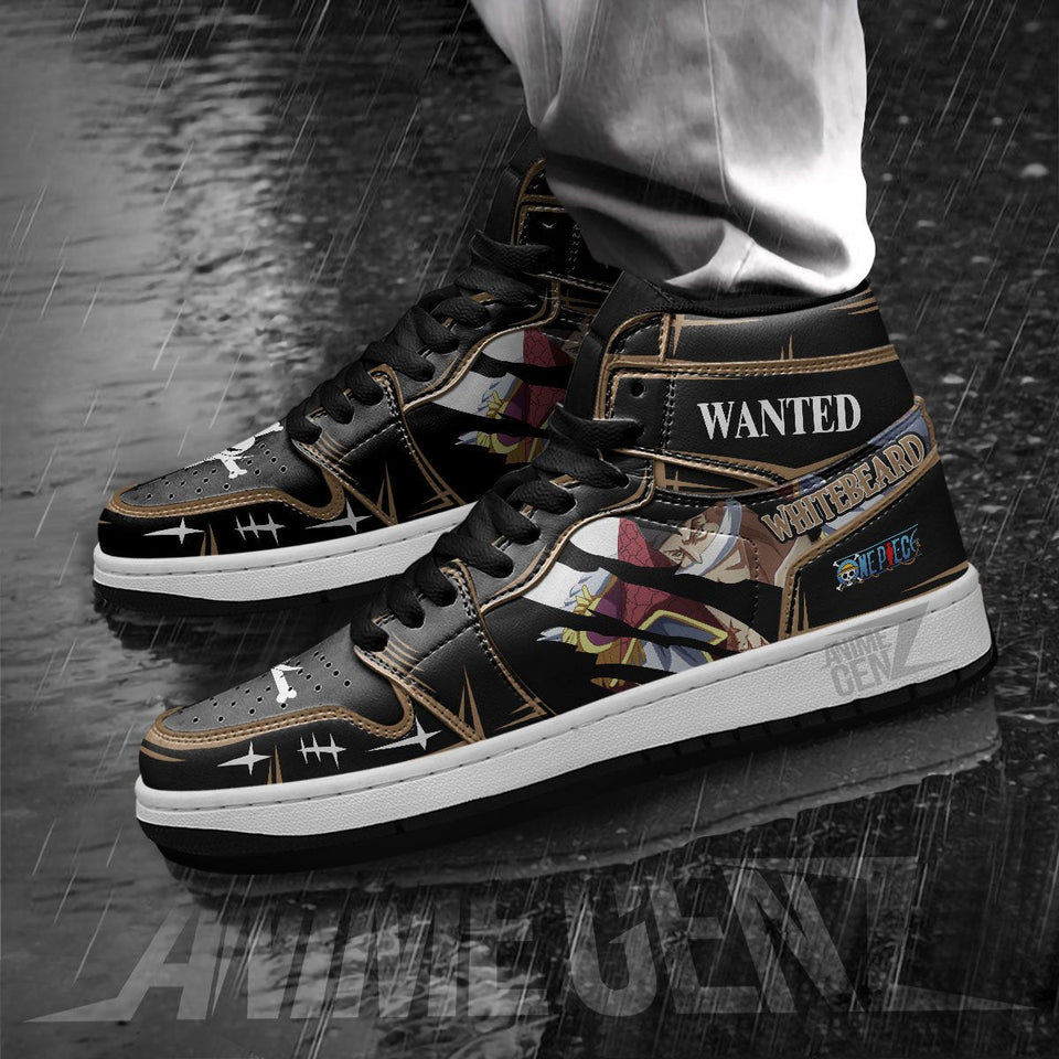 One Piece Edward Newgate Whitebeard JD Sneakers Custom Anime Shoes
